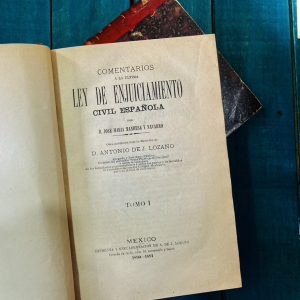 MANRESA Y NAVARRO JOSÉ MARÍA. COMENTARIOS A LA ÚLTIMA LEY DE ENJUICIAMIENTO CIVIL ESPAÑOLA