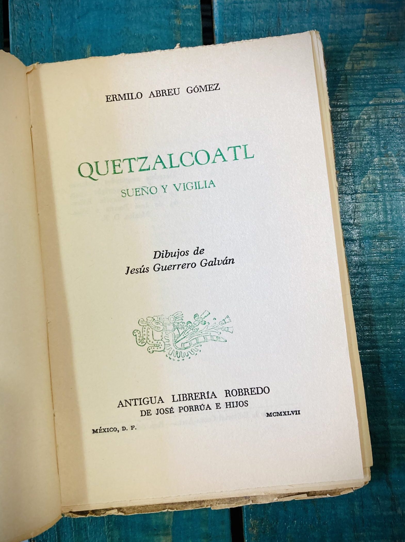 ABREU GÓMEZ ERMILO. QUETZALCÓATL SUEÑO Y VIGILIA - Image 2