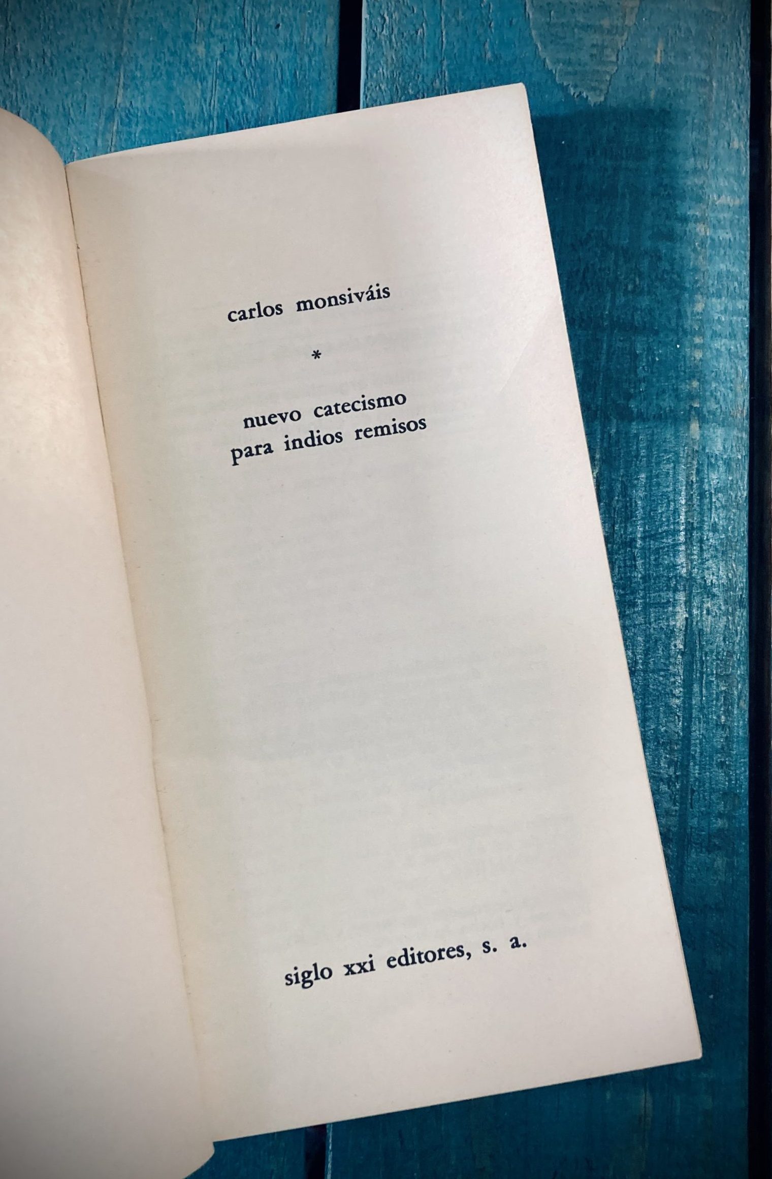 MONSIVÁIS CARLOS. NUEVO CATECISMO PARA INDIOS REMISOS - Image 2