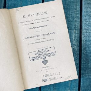 PERUJO NICETO ALONSO. EL PAPA Y LAS LÓGIAS