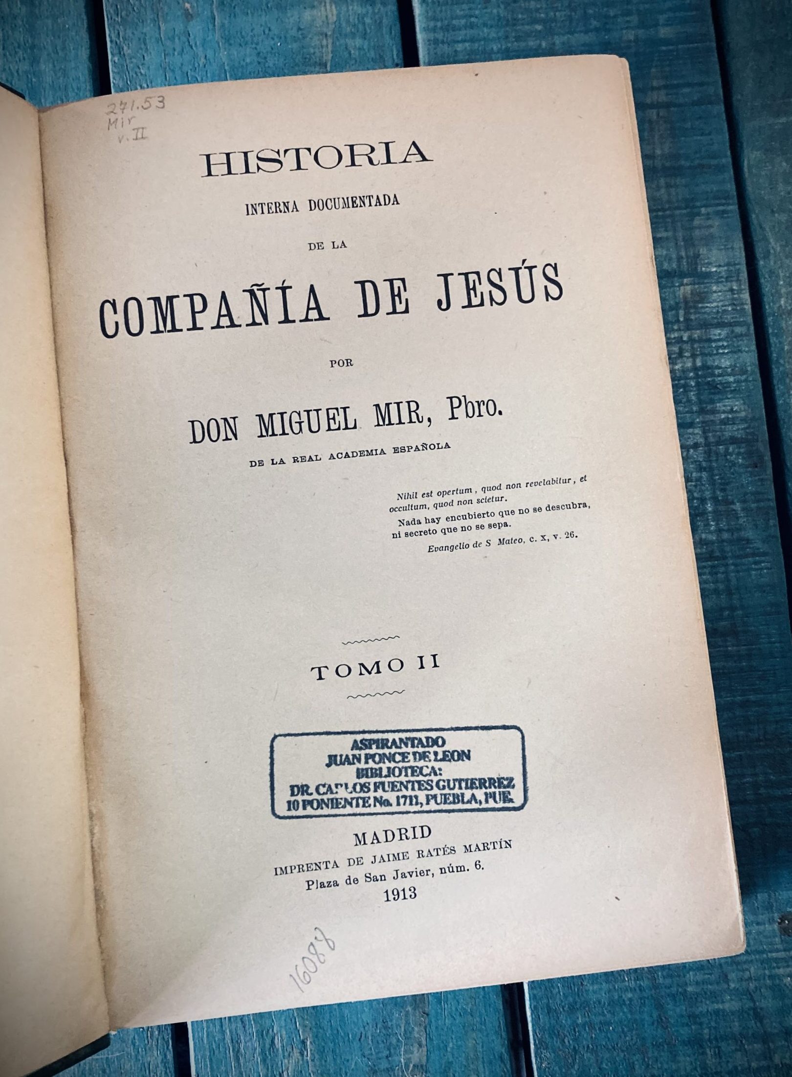 MIR MIGUEL. HISTORIA INTERNA DOCUMENTADA DE LA COMPAÑÍA DE JESÚS - Image 4