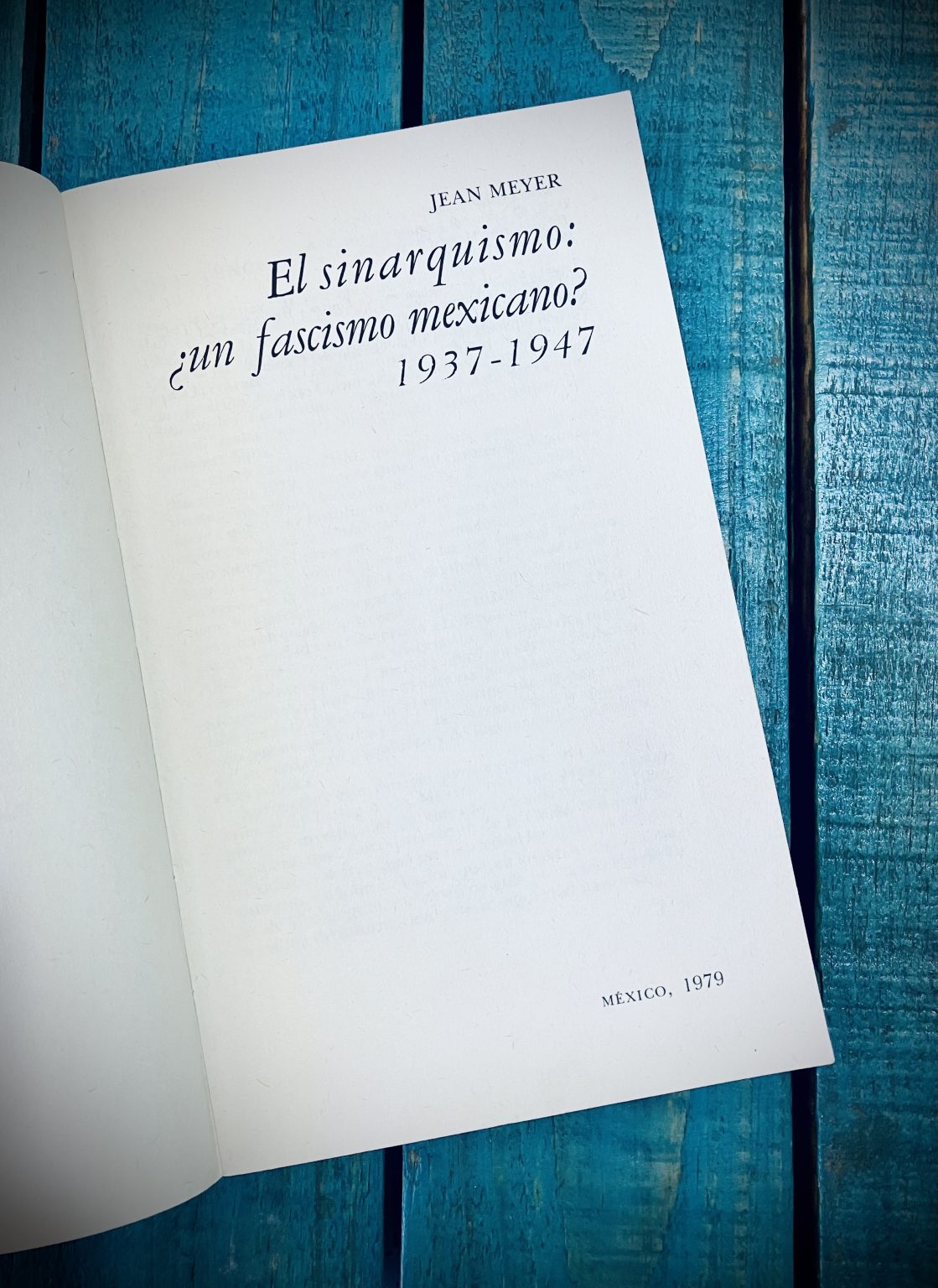 MEYER JEAN. EL SINARQUISMO ¿UN FASCISMO MEXICANO? 19371947